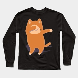 Dabbing Kitty | Lilla The Lamb Long Sleeve T-Shirt